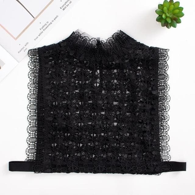 【米蘭精品】現貨+預購 假領子襯衫領片鏤空繡花蕾絲立領女裝配件情人節生日聖誕節交換禮物2色74ac45