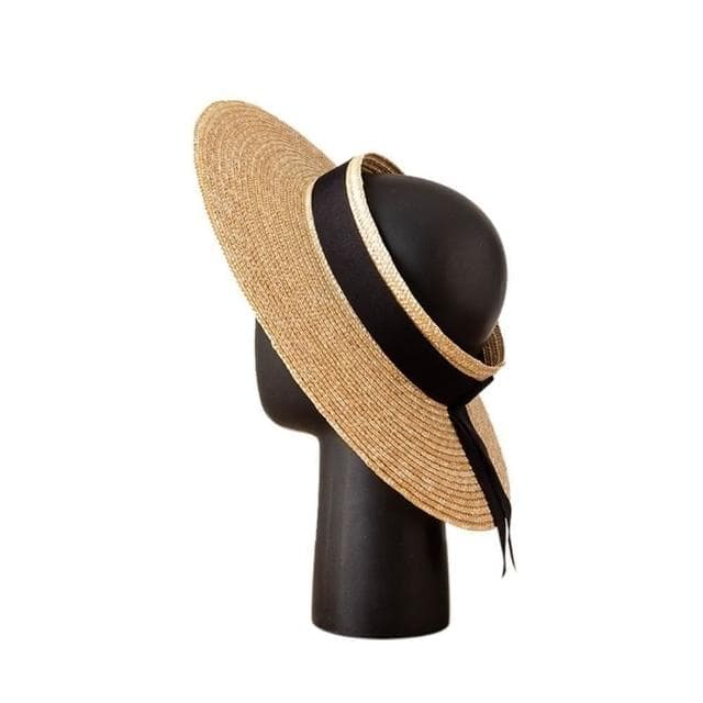 【米蘭精品】現貨+預購 草帽防曬空頂帽大簷飄帶春夏女帽子母親節情人節生日聖誕節交換禮物74bw26