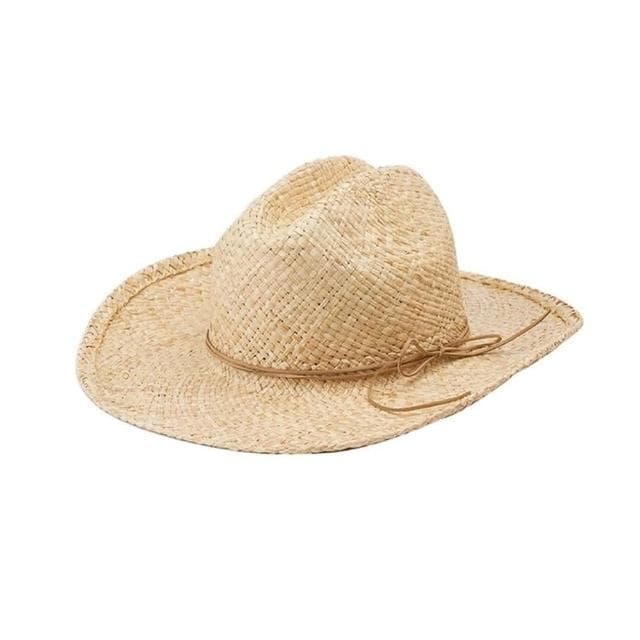 【米蘭精品】現貨+預購 草帽防曬牛仔帽手編綁帶蝴蝶結休閒女帽子母親節情人節生日聖誕節交換禮物74bw27