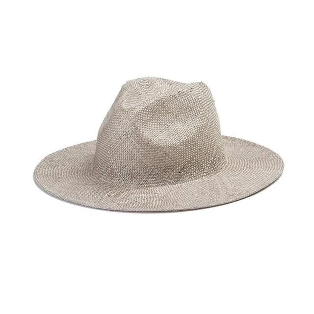【米蘭精品】現貨+預購 草帽防曬爵士帽簡約加大頭圍劍麻男女帽子母親節情人節生日禮物2色74bw28