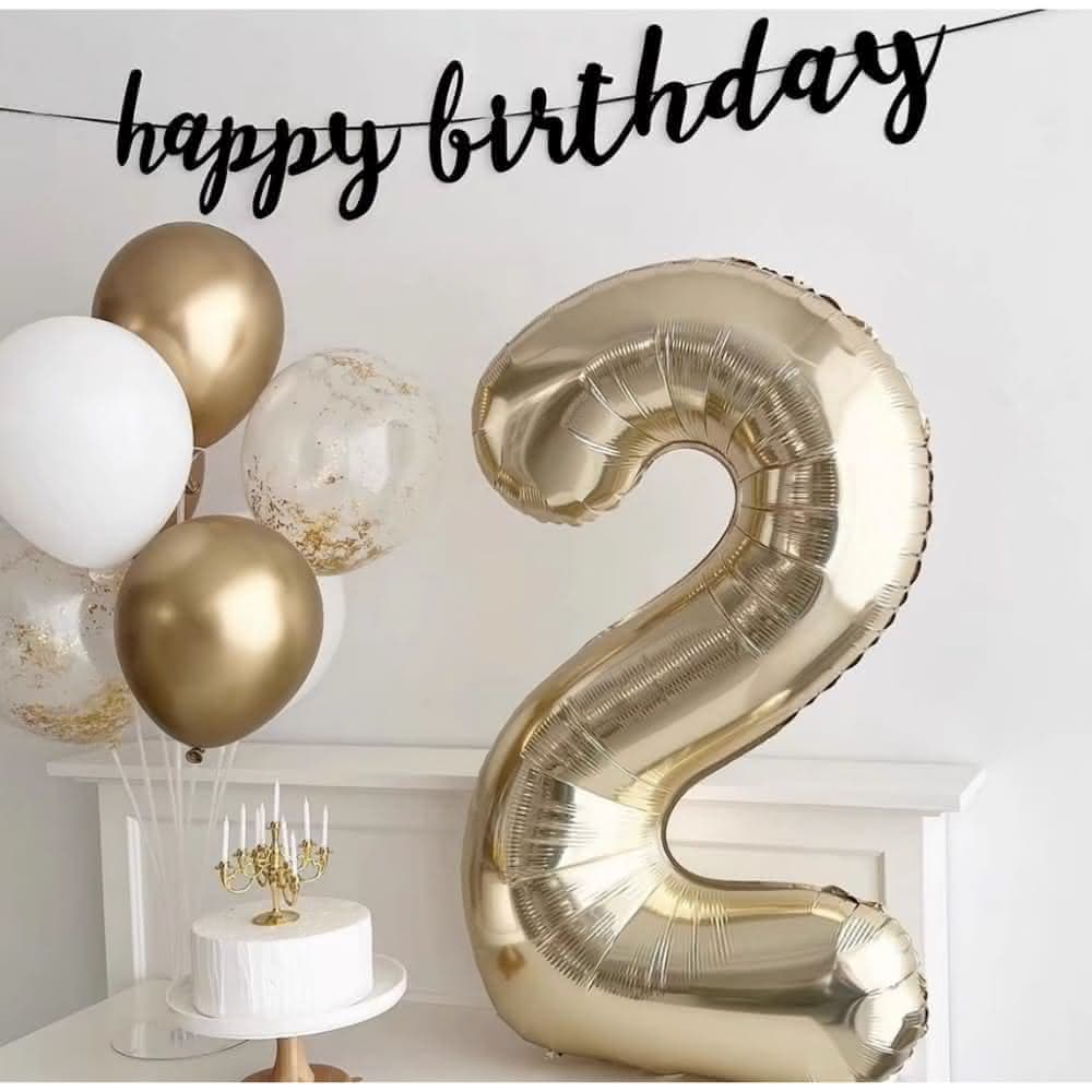 42吋白金數字氣球數字氣球 派對 生日佈置 派對佈置 慶生 生日氣球 紀念日 週年慶生