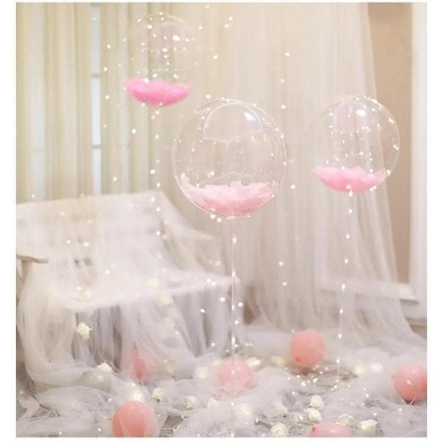 流蘇波波球透明波波球 流蘇波波球 多款 生日氣球 派對氣球 多款 氣球假飄支架
