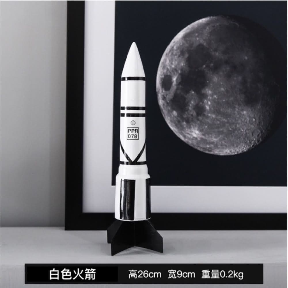 GIFTME5 網紅太空人擺件-白色火箭款網紅太空人擺件 桌面擺件 手機架 裝飾品 交換禮物 生日禮物