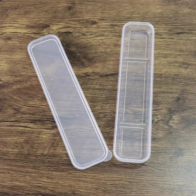 透白環保餐具盒筷盒收納盒可放23cm筷子