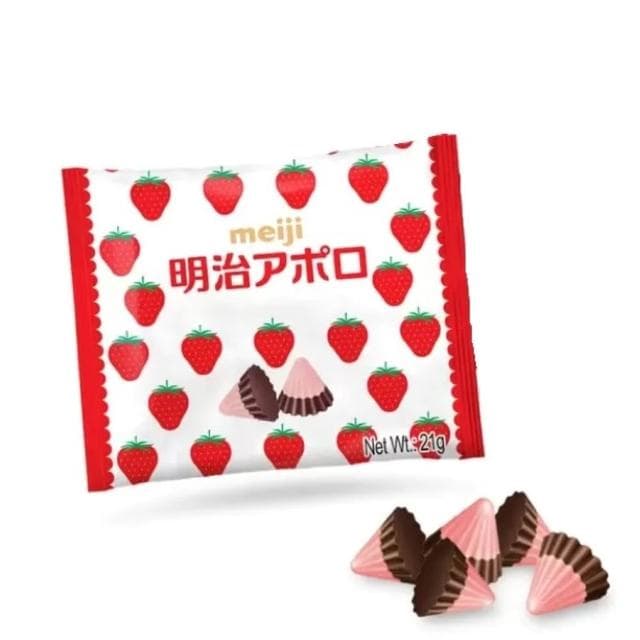 【Meiji 明治】整盒販售 明治 Meiji 阿波羅 草莓可可粒 草莓巧克力 504公克 草莓可可 草莓 巧克力 Apollo 阿波羅可可