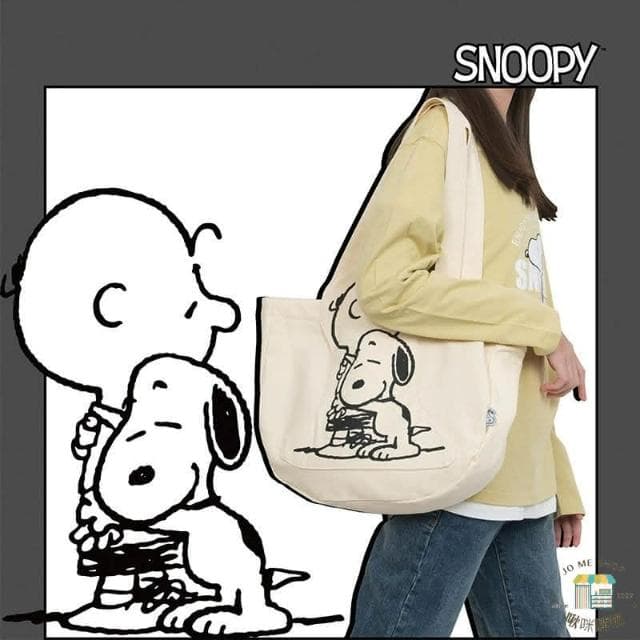 【SNOOPY 史努比】現貨當天出 官方✨️正品✨️Snoopy 史努比 卡通大容量 帆布袋 包包 女 ins 單肩包 交換禮物