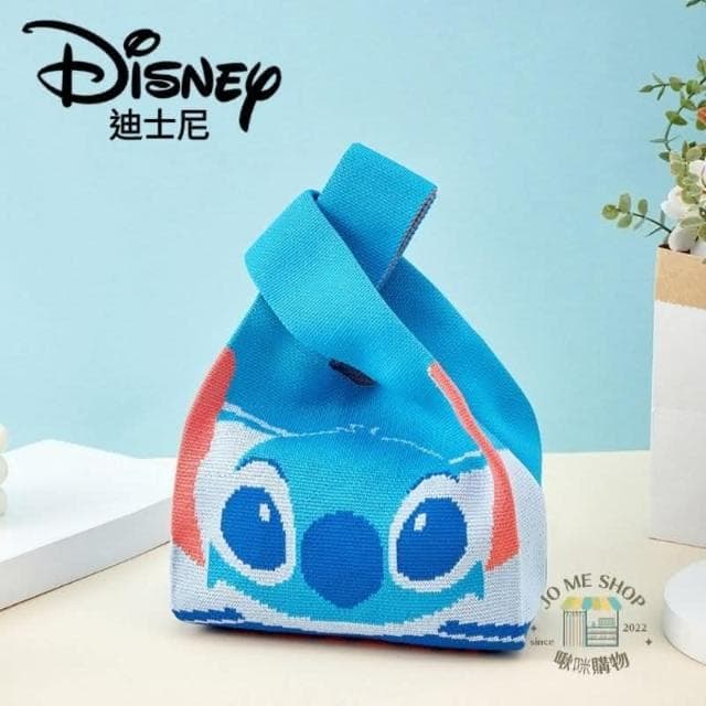 【Disney 迪士尼】現貨  禮物  🏰 迪士尼 正版 史迪奇 三眼怪 米奇  維尼熊 唐老鴨 針織小包 手拎包 手腕包 手機包包 手提包