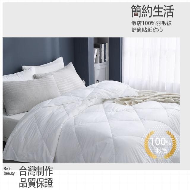 【紳娜多家居】MIT頂級飯店 羽絨100%純羽毛絨被 可乾洗 暖被 飯店棉被 羽絨棉被 羽絨被 棉被 冬被 被子
