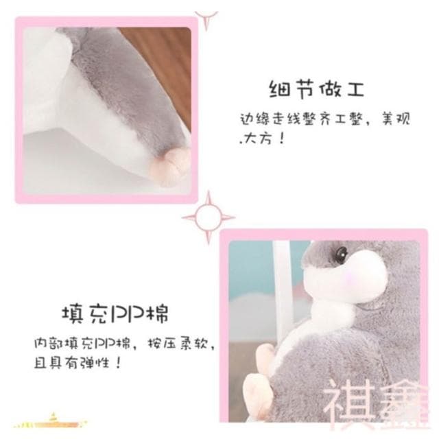 MOMO媽咪 台灣現貨 可愛倉鼠腰枕汽車護腰靠墊辦公室腰靠孕婦加厚電腦椅子沙發靠背墊 交換禮物