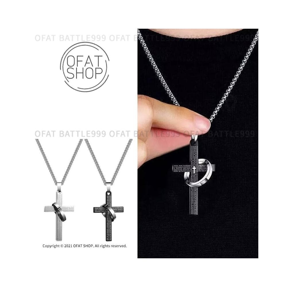 台灣  鈦鋼十字架  十字架戒指項鍊 十字架項鍊 鈦鋼項鍊 項鍊男 情人節禮物 男生生日禮物 項鍊 MW54