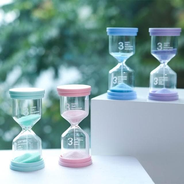 馬卡龍計時沙漏  兒童刷牙計時器  交換禮物 不挑色 裝飾 計時 兒童安全沙漏 交換禮物 生日禮物 HW18