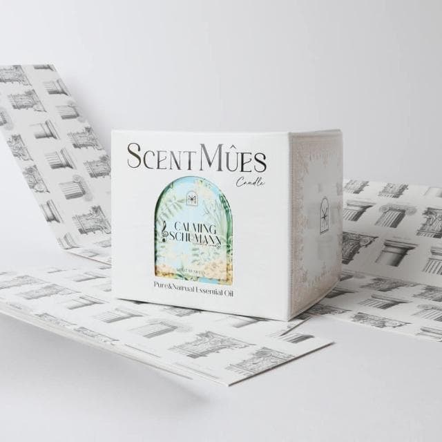 【ScentMues森繆斯】沉靜舒曼 精油香氛大豆蠟燭 150g 高雅乳脂香(大音樂家系列)