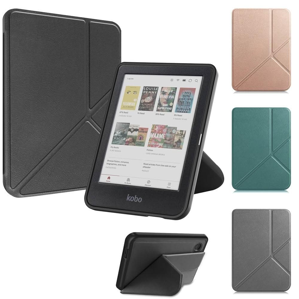 簡約質感!! 休眠喚醒功能 Kobo Clara Colour / BW / 2E 電子書 保護套 保護殼 橫向 直立 輕鬆轉換 皮套