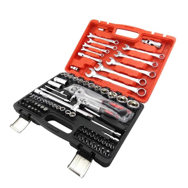 SMARTHO汽修工具組82件 套筒組 螺絲刀套筒組 維修套裝 五金工具5-CRV82(手工具 維修工具 車載組套)