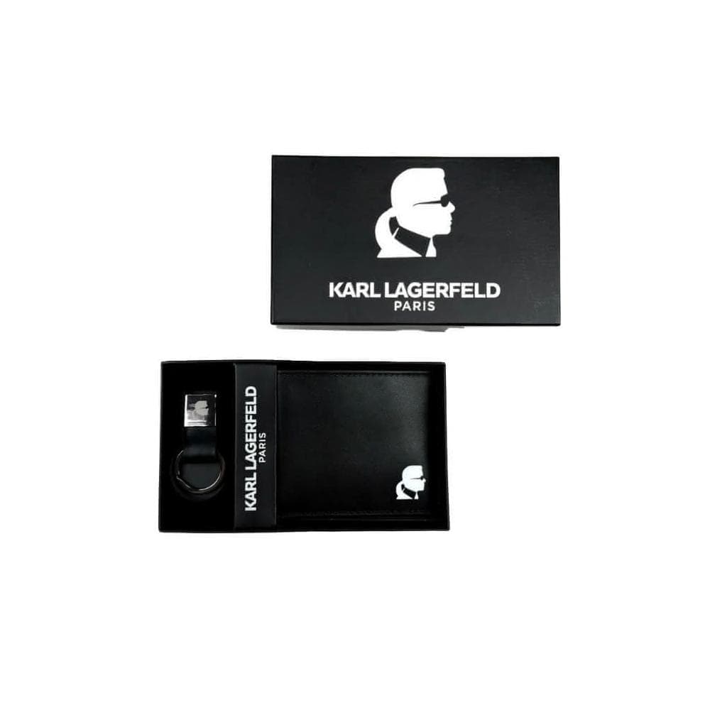 【KARL LAGERFELD 卡爾】卡爾 Karl 禮盒組 鑰匙圈 卡夾 錢包 皮夾禮盒 真皮皮夾 錢包 生日禮物 皮夾 送禮  #1013