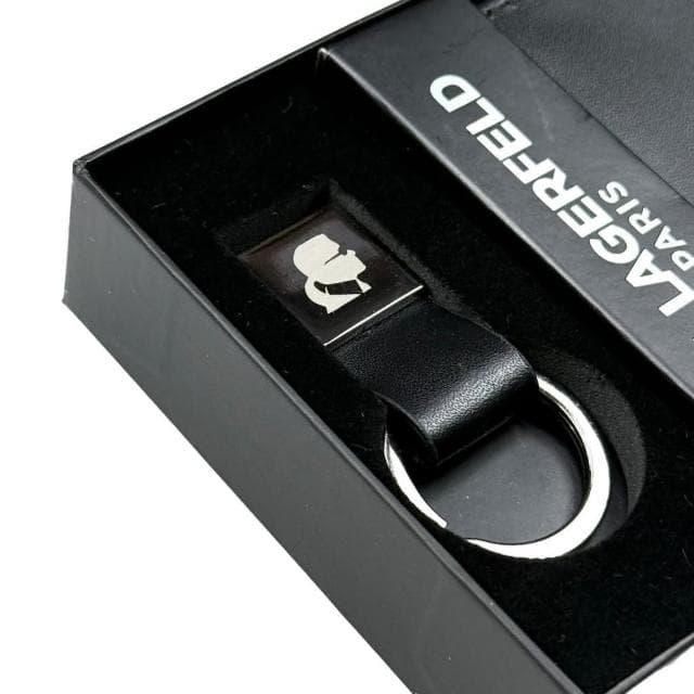 【KARL LAGERFELD 卡爾】卡爾 Karl 禮盒組 鑰匙圈 卡夾 錢包 皮夾禮盒 真皮皮夾 錢包 生日禮物 皮夾 送禮  #1013