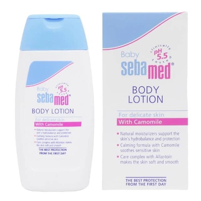 【SEBAMED 施巴】施巴 Sebamed 嬰兒潤膚乳液 200ml 金盞花植萃乳液 PH5.5 聖約翰花 按壓式 寶寶乳液 嬰兒護膚乳液