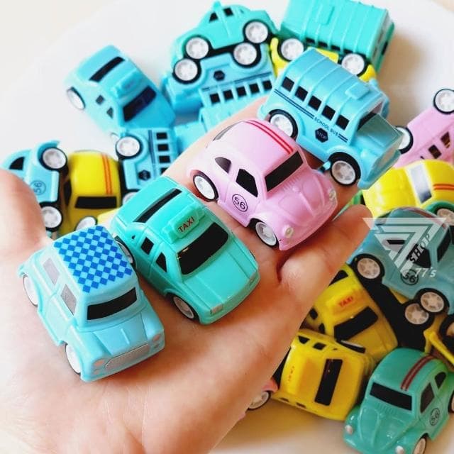 『迷你城市小車車/迴力玩具車』迷你小汽車 玩具巴士 迷你小車 回力車玩具 TAXI 獎勵小禮物 扭蛋玩具 分