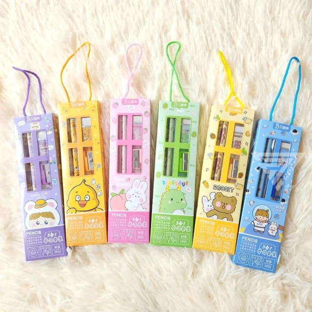 『可愛文具套裝禮盒/6款可選』兒童生日禮物 幼兒園開學小禮品 學生獎品 創意獎勵 幼兒園分享禮