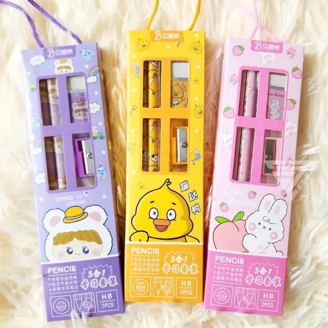 『可愛文具套裝禮盒/6款可選』兒童生日禮物 幼兒園開學小禮品 學生獎品 創意獎勵 幼兒園分享禮