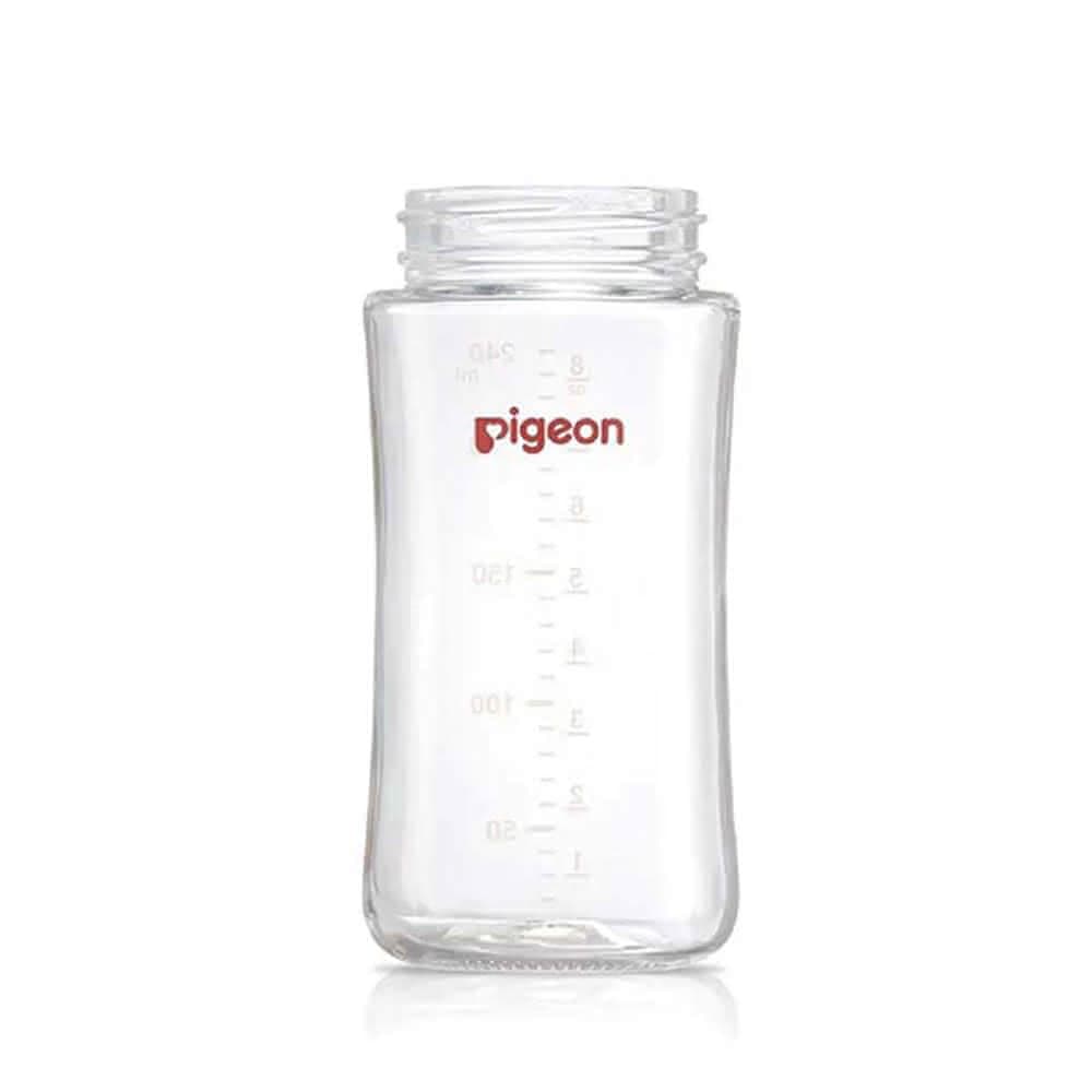 【Pigeon 貝親】第三代寬口玻璃素色空瓶240ml(玻璃空瓶)