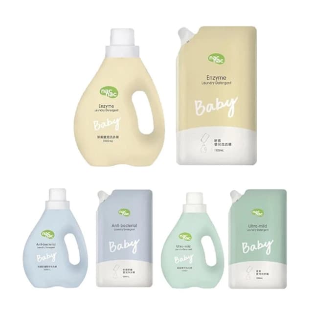 【nac nac】嬰兒洗衣精｜抗菌防蟎/低敏嬰兒/抗菌防蟎｜1罐7補(衣物清潔)