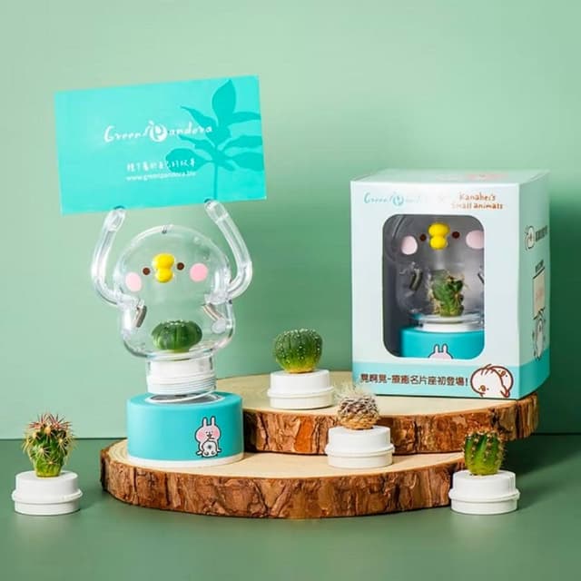 【Green Pandora】卡娜赫拉的小動物彈簧P助小植物擺飾禮物盆栽  療癒盆栽