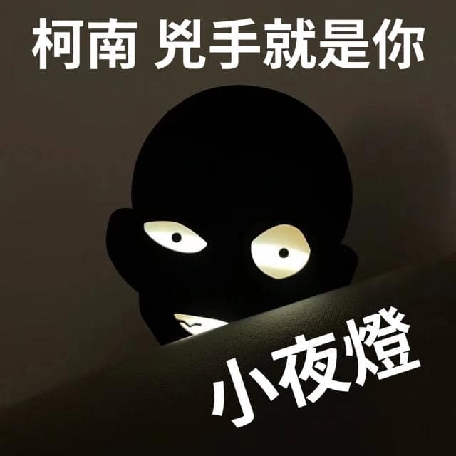 【真相只有一個 柯南兇手造型夜燈】名偵探 動漫 燈飾 送禮 交換禮物 入厝禮 造型燈具(室內照明 創意 搞笑)