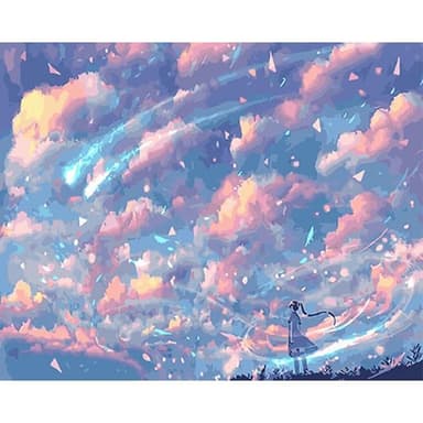 【ArtLife 藝術生活】66511_燦爛星空40*50CM(數字油畫 DIY DIY數字油畫 交換禮物 畫畫玩具)