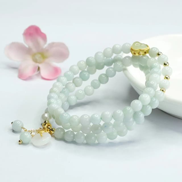 【Paiya 派亞】緬甸A貨翡翠多圈手串手鏈玉石項鏈