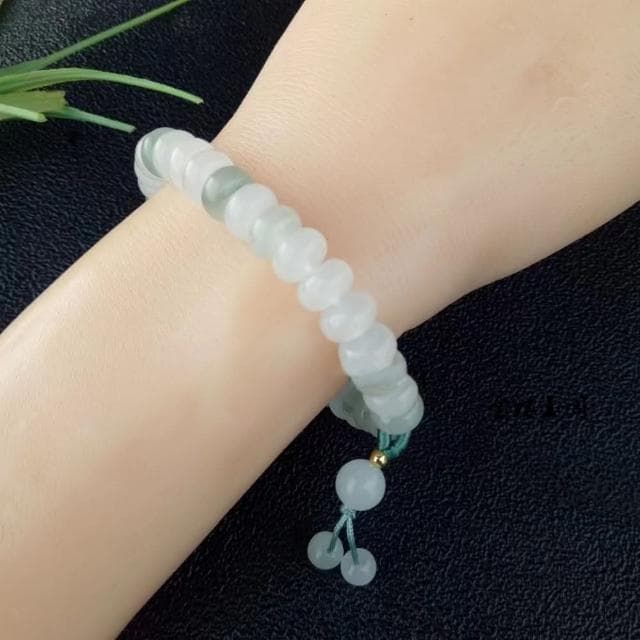 【Paiya 派亞】天山翠算盤珠手鏈金絲玉飄翠雪翠手串交換禮物/過年送禮