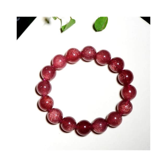 【Paiya 派亞】星光車厘子紅草莓晶手鏈 深色鴿子血紅色草莓晶手串交換禮物/過年送禮