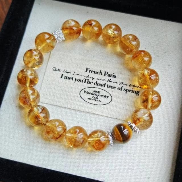 【Paiya 派亞】黃塔晶水晶虎眼石手鏈能量水晶增好運手串送禮好物/交換禮物