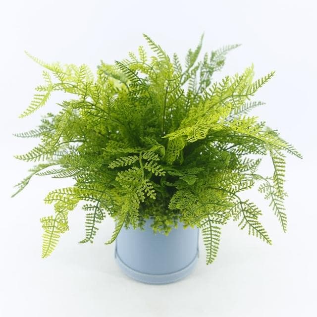 【HUGO DECO 榆果傢飾】高擬真波斯頓蕨皮革籃植栽人造植栽/仿真植物/綠化/佈置