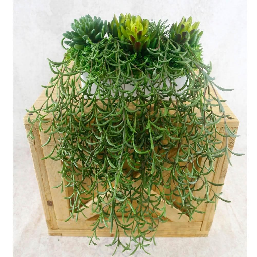 【HUGO DECO 榆果傢飾】高擬真紫弦月藤蔓植栽(擬真植物/禮物/綠化/永不凋零/佈置/蕨類)