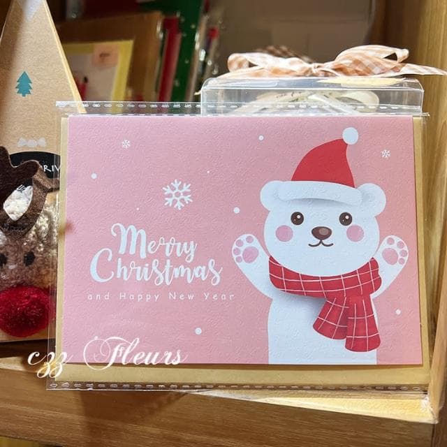 聖誕動物的祝福 聖誕卡片(聖誕禮物/耶誕節/聖誕卡片/交換禮物)