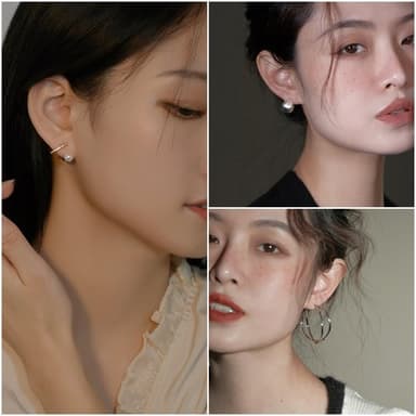 【HaNA 梨花】韓國現貨採購．巴黎感經典無耳洞夾式高級系列耳環 現+預