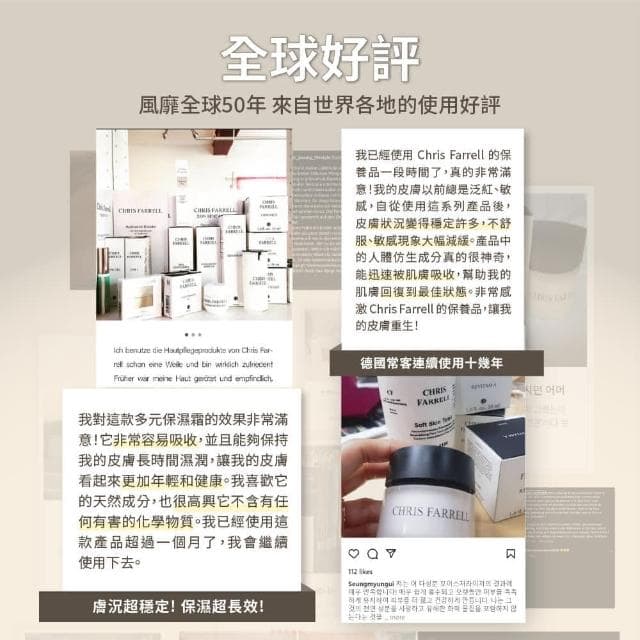 【Chris Farrell 克莉斯瑞】多元保濕霜50ml(德國保養品 清爽保濕霜 頂級SPA御用)
