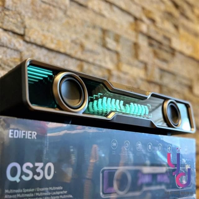 【EDIFIER】漫步者 Edifier QS30 桌面型 藍牙 喇叭 音響 聲霸 Soundbar 可通話 公司貨