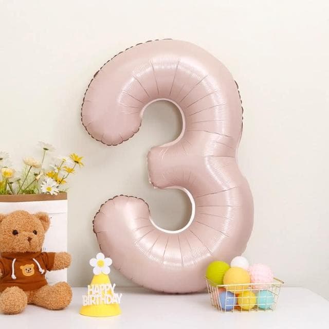 12H快速出貨 (氣球快易送)  40吋藍粉數字氣球 70公分 藍色數字氣球 粉色數字氣球 氣球 數字0-9 生日派對 生日氣球