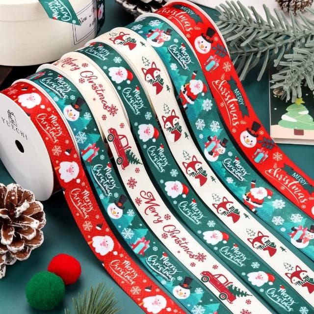 12H快速出貨 (氣球快易送)  聖誕節緞帶 包裝緞帶 禮物緞帶 絲帶 禮物盒裝飾 包裝用 聖誕緞帶 聖誕節 聖誕裝飾 聖誕節禮物