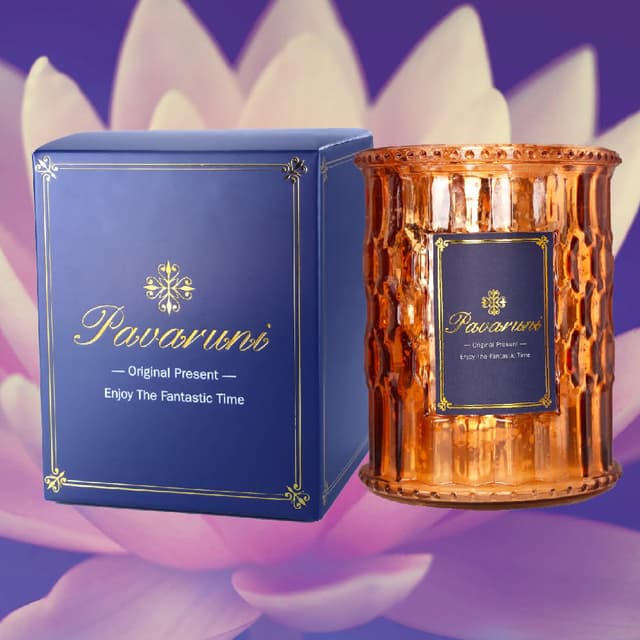 【Pavaruni】美國原創禪是一朵花香薰蠟燭禮盒100種香味大豆植物蠟燭香氛蠟燭送禮禮品生日(香薰蠟燭香氛蠟燭)