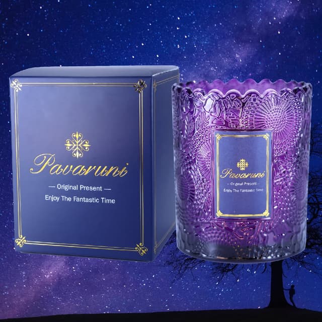 【Pavaruni】美國原創夏夜星空香薰蠟燭禮盒100種香味大豆植物蠟燭香氛蠟燭生日交換禮物送禮(香薰蠟燭香氛蠟燭)