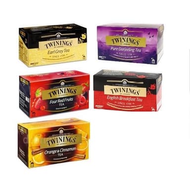 【Twinings 唐寧茶】Twinings唐寧茶-經典皇家伯爵茶/經典四紅果茶/2gX 25入/盒(13種口味任選)