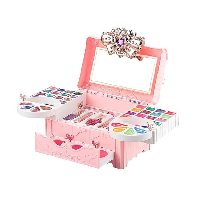 【JoyBaby】兒童化妝盒 豪華兒童化妝品套裝 91件套附娃娃 化妝玩具無毒 公主玩具音效