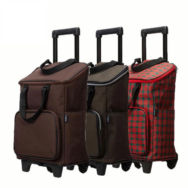 【AOU 微笑旅行】台灣製 高防水耐重布料 購物車 菜籃車 載運車 買菜車