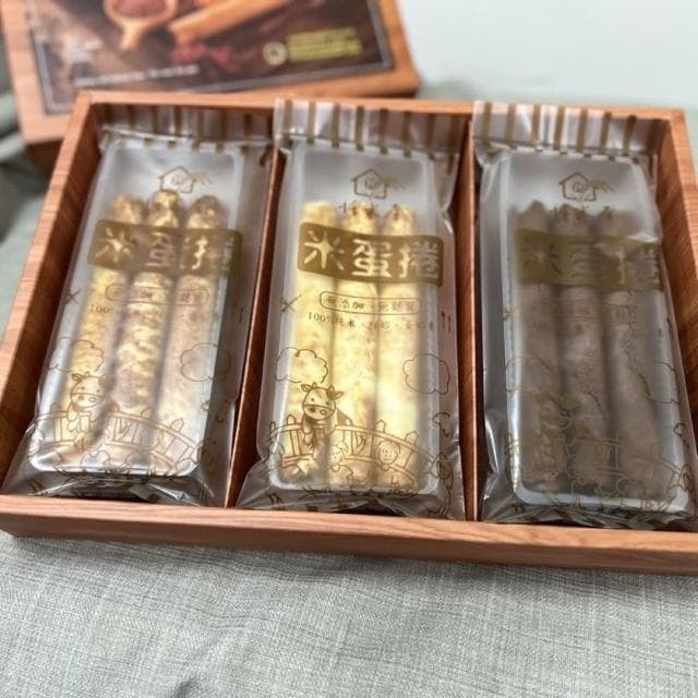 【恬米屋】米蛋捲禮盒 3入x6包 鮮奶 可可 太妃 三種口味(蛋捲 米 人道畜養 無添加 無麩質 蛋奶素)
