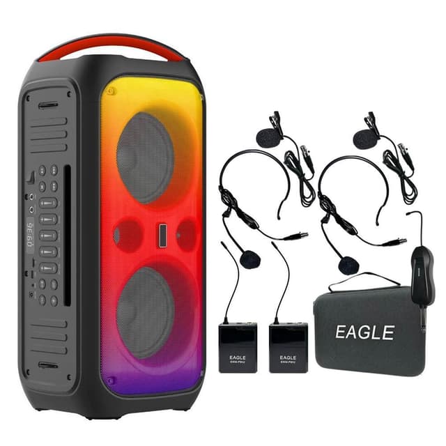 AV MUSICA NK-888 多功能藍牙喇叭+EAGLE 美國鷹 EWM-P9H2無線麥克風