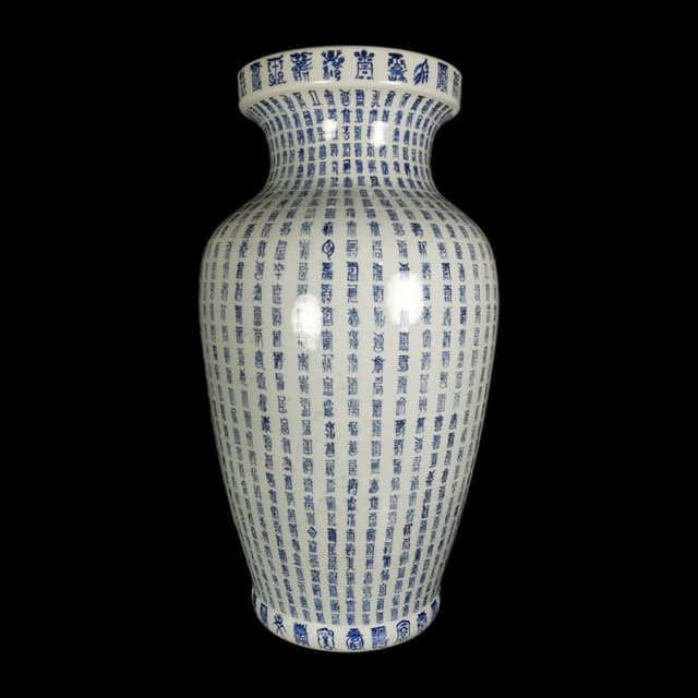《博古珍藏》清康熙．青花壽字大尊．早期收藏．老件文物．花瓶瓷器．國際拍賣級