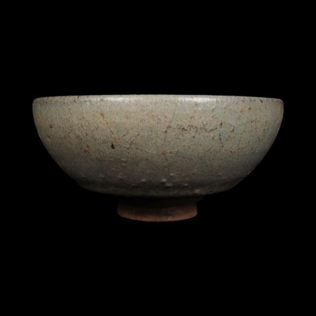 《博古珍藏》宋 鈞窯青釉紫紅斑碗 早期收藏 老件瓷器 博物館級文物